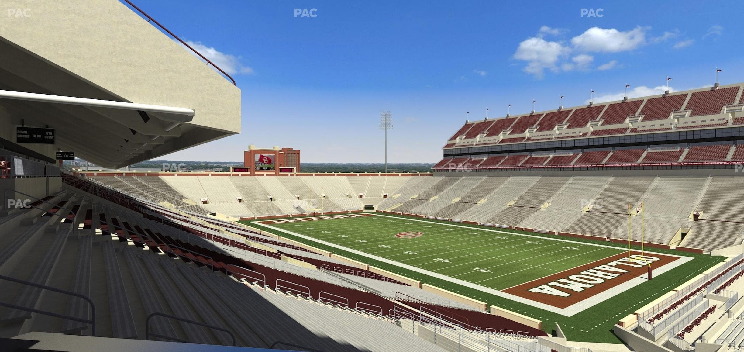 Gaylord Family Oklahoma Memorial Stadium - Section Loge 51 Seat View