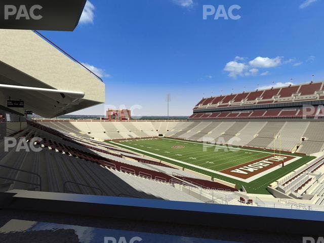 Gaylord Family Oklahoma Memorial Stadium - Section Loge 51 Seat View