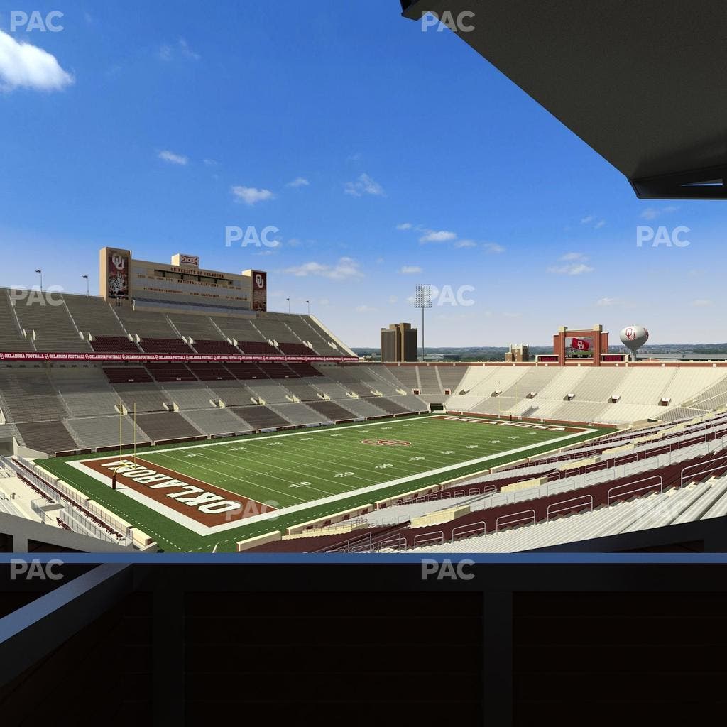 Gaylord Family Oklahoma Memorial Stadium - Section Suite 37 Seat View