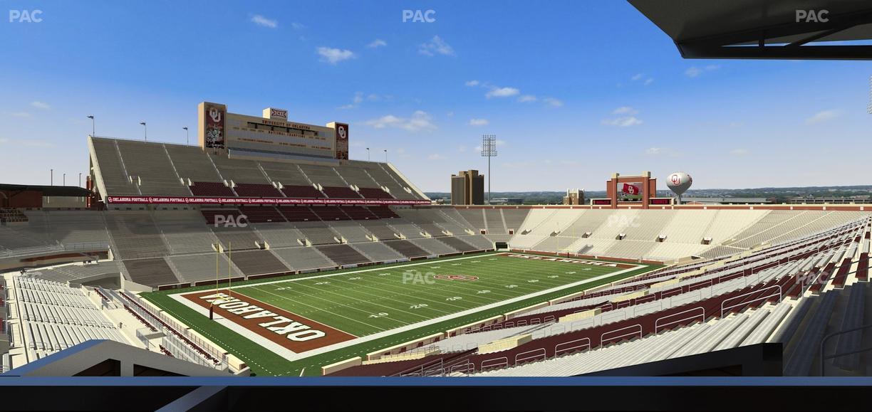 Gaylord Family Oklahoma Memorial Stadium - Section Suite 37 Seat View