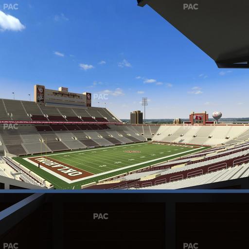 Gaylord Family Oklahoma Memorial Stadium - Section Suite 37 Seat View