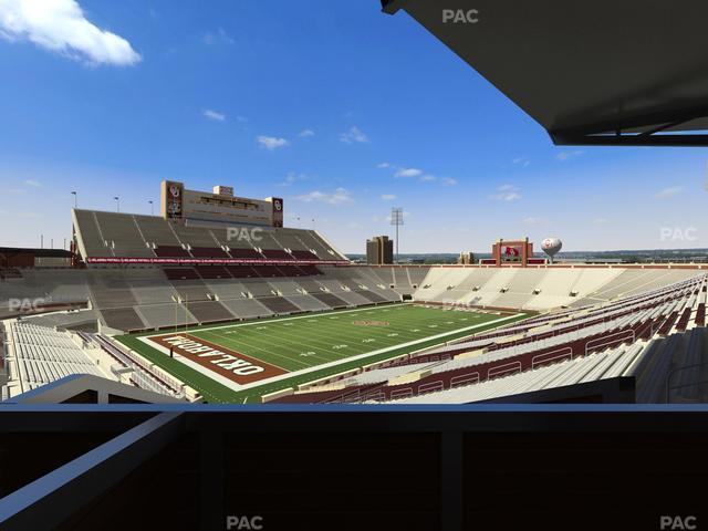 Gaylord Family Oklahoma Memorial Stadium - Section Suite 37 Seat View