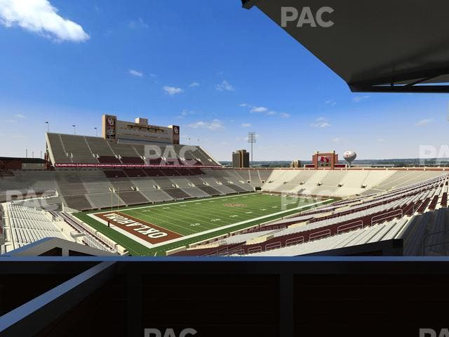 Gaylord Family Oklahoma Memorial Stadium - Section Suite 37 Seat View