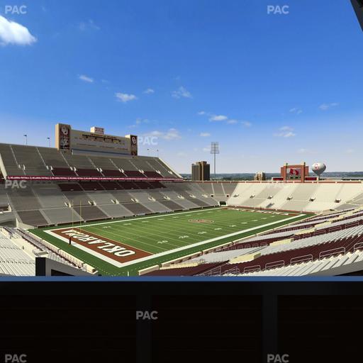 Gaylord Family Oklahoma Memorial Stadium - Section Suite 37 Seat View
