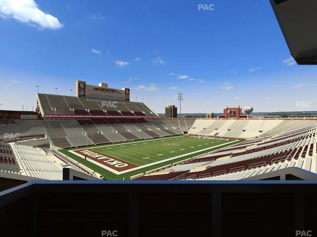Gaylord Family Oklahoma Memorial Stadium - Section Suite 37 Seat View