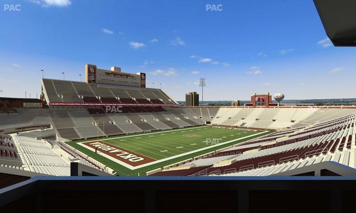 Gaylord Family Oklahoma Memorial Stadium - Section Suite 37 Seat View
