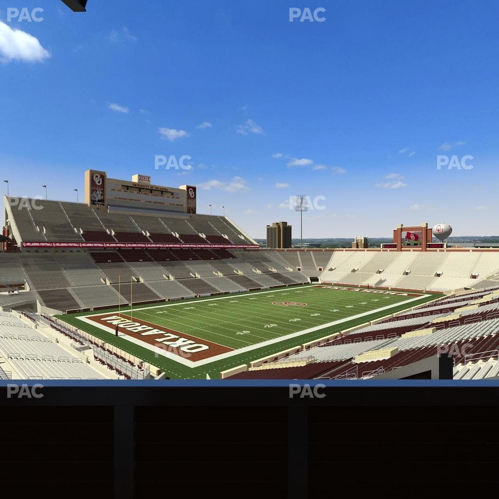 Gaylord Family Oklahoma Memorial Stadium - Section Suite 38 Seat View