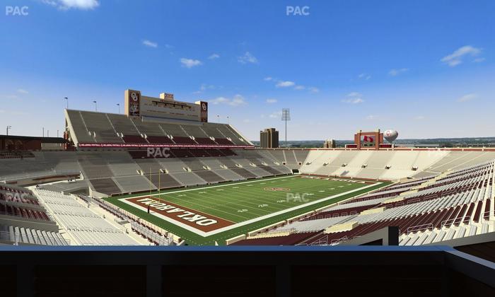 Gaylord Family Oklahoma Memorial Stadium - Section Suite 38 Seat View