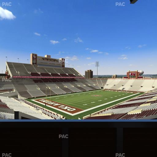 Gaylord Family Oklahoma Memorial Stadium - Section Suite 38 Seat View