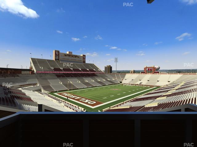 Gaylord Family Oklahoma Memorial Stadium - Section Suite 38 Seat View
