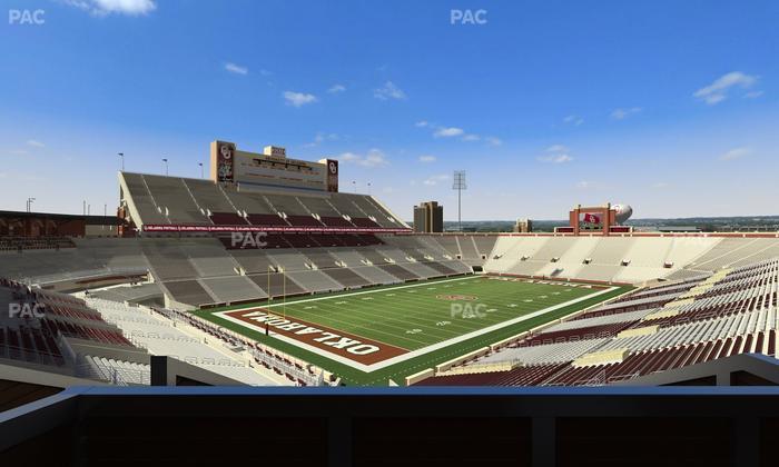 Gaylord Family Oklahoma Memorial Stadium - Section Suite 38 Seat View