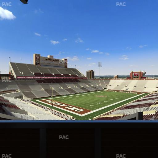 Gaylord Family Oklahoma Memorial Stadium - Section Suite 39 Seat View