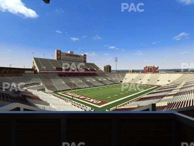Gaylord Family Oklahoma Memorial Stadium - Section Suite 39 Seat View