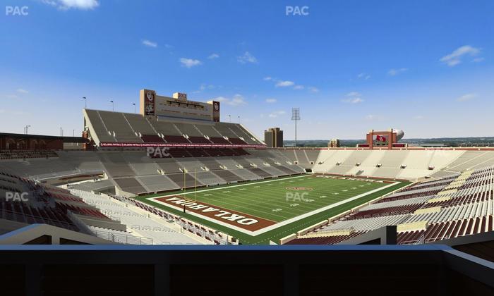 Gaylord Family Oklahoma Memorial Stadium - Section Suite 39 Seat View