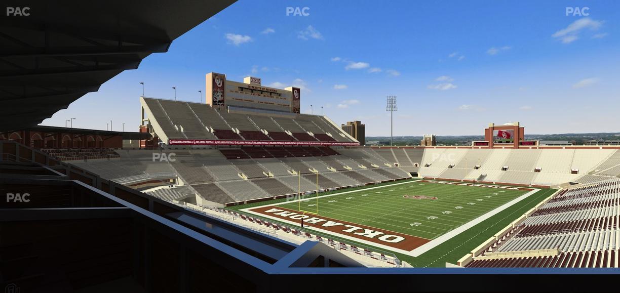 Gaylord Family Oklahoma Memorial Stadium - Section Suite 40 Seat View