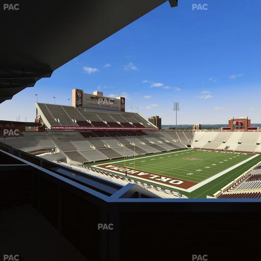 Gaylord Family Oklahoma Memorial Stadium - Section Suite 40 Seat View