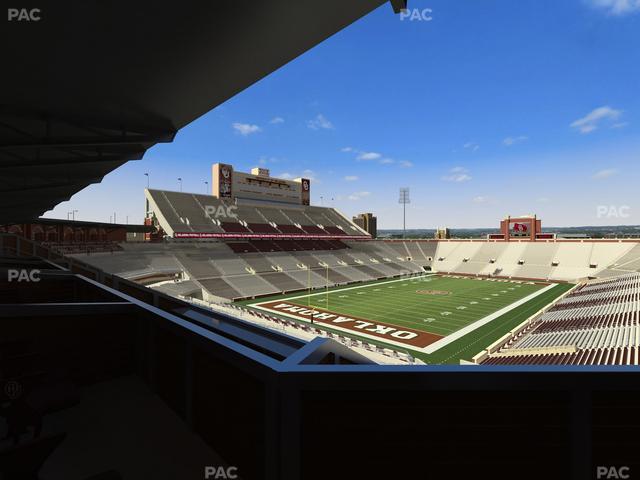 Gaylord Family Oklahoma Memorial Stadium - Section Suite 40 Seat View