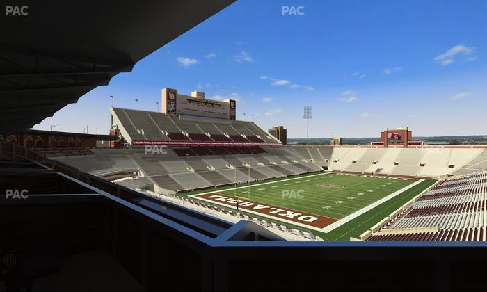 Gaylord Family Oklahoma Memorial Stadium - Section Suite 40 Seat View