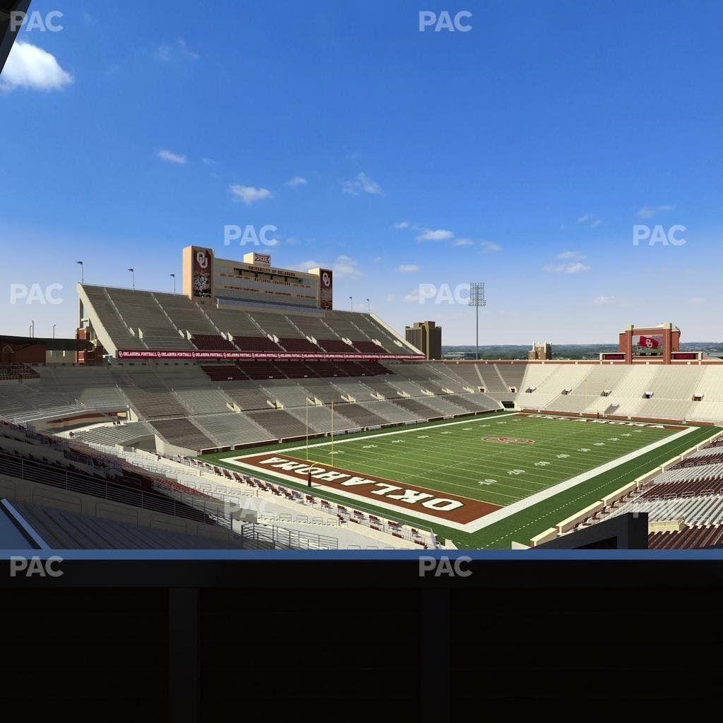 Gaylord Family Oklahoma Memorial Stadium - Section Suite 40 Seat View
