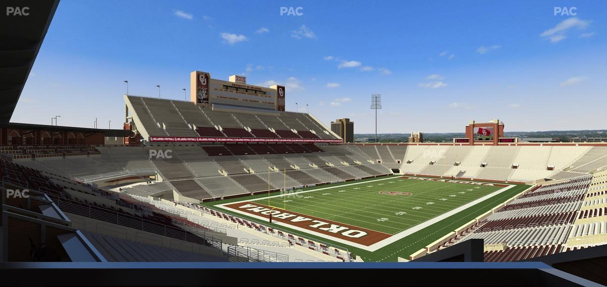 Gaylord Family Oklahoma Memorial Stadium - Section Suite 40 Seat View