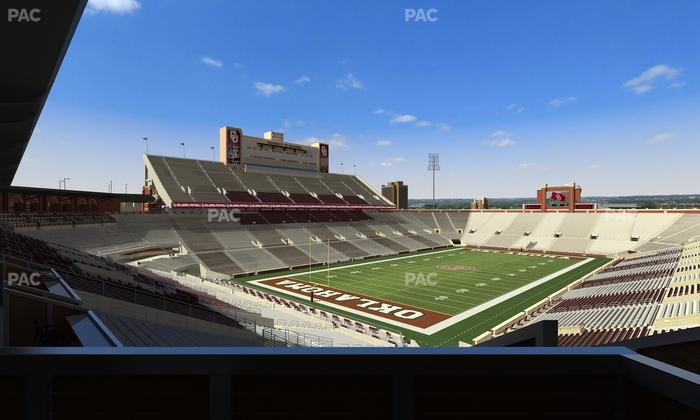 Gaylord Family Oklahoma Memorial Stadium - Section Suite 40 Seat View