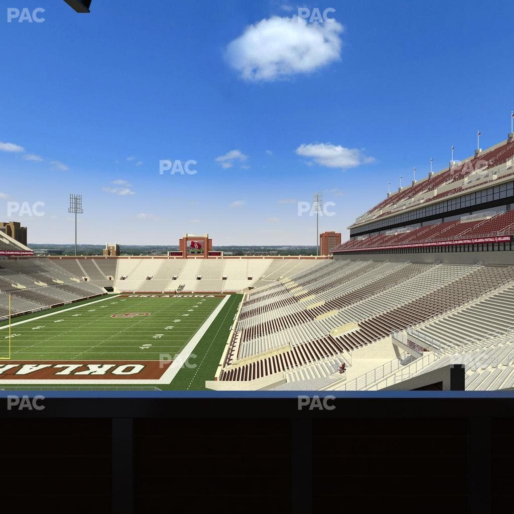 Gaylord Family Oklahoma Memorial Stadium - Section Suite 41 Seat View
