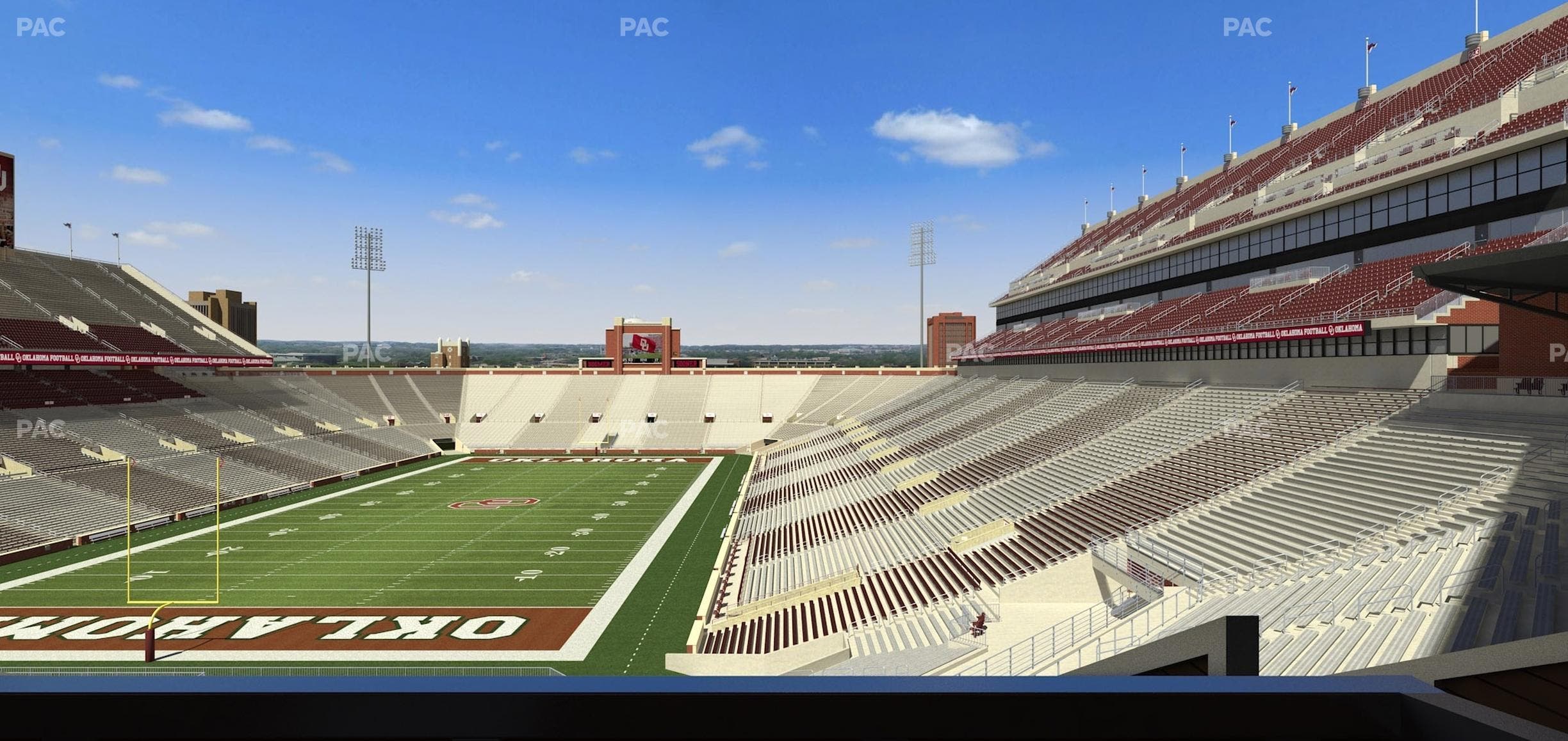 Gaylord Family Oklahoma Memorial Stadium - Section Suite 41 Seat View