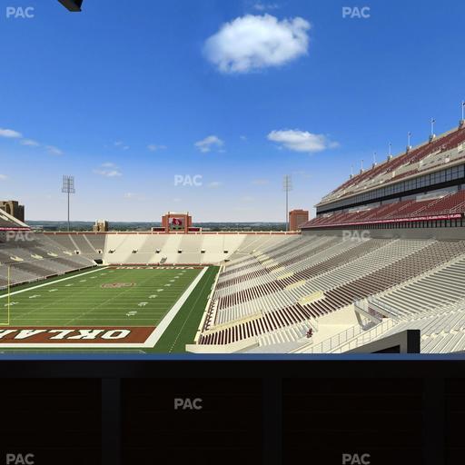 Gaylord Family Oklahoma Memorial Stadium - Section Suite 41 Seat View
