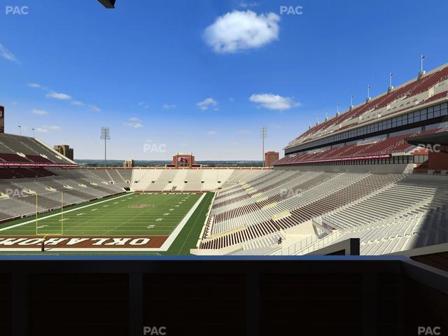 Gaylord Family Oklahoma Memorial Stadium - Section Suite 41 Seat View