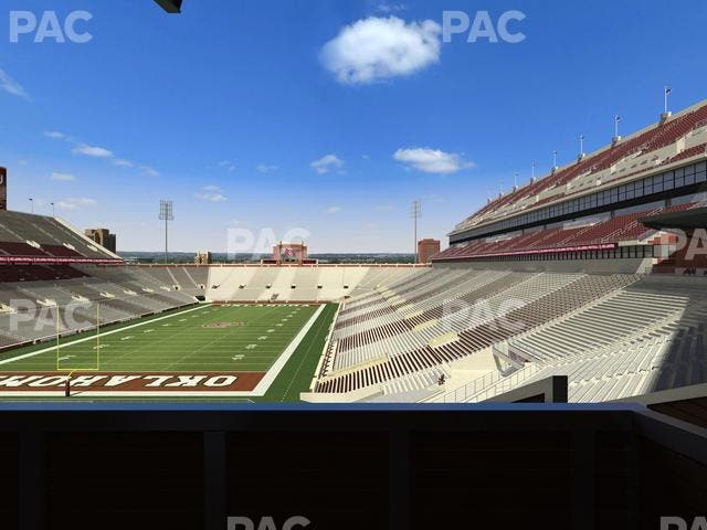 Gaylord Family Oklahoma Memorial Stadium - Section Suite 41 Seat View