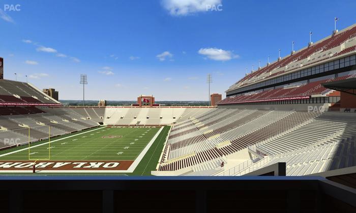 Gaylord Family Oklahoma Memorial Stadium - Section Suite 41 Seat View
