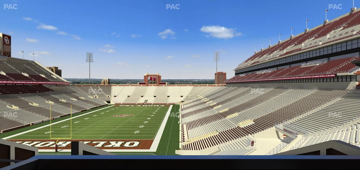 Gaylord Family Oklahoma Memorial Stadium - Section Suite 41 Seat View