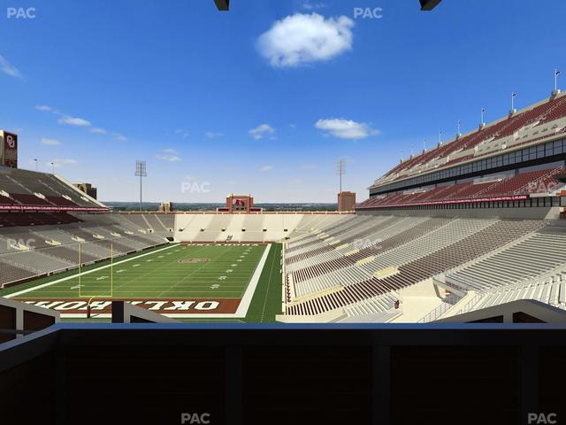 Gaylord Family Oklahoma Memorial Stadium - Section Suite 41 Seat View