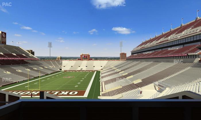 Gaylord Family Oklahoma Memorial Stadium - Section Suite 41 Seat View