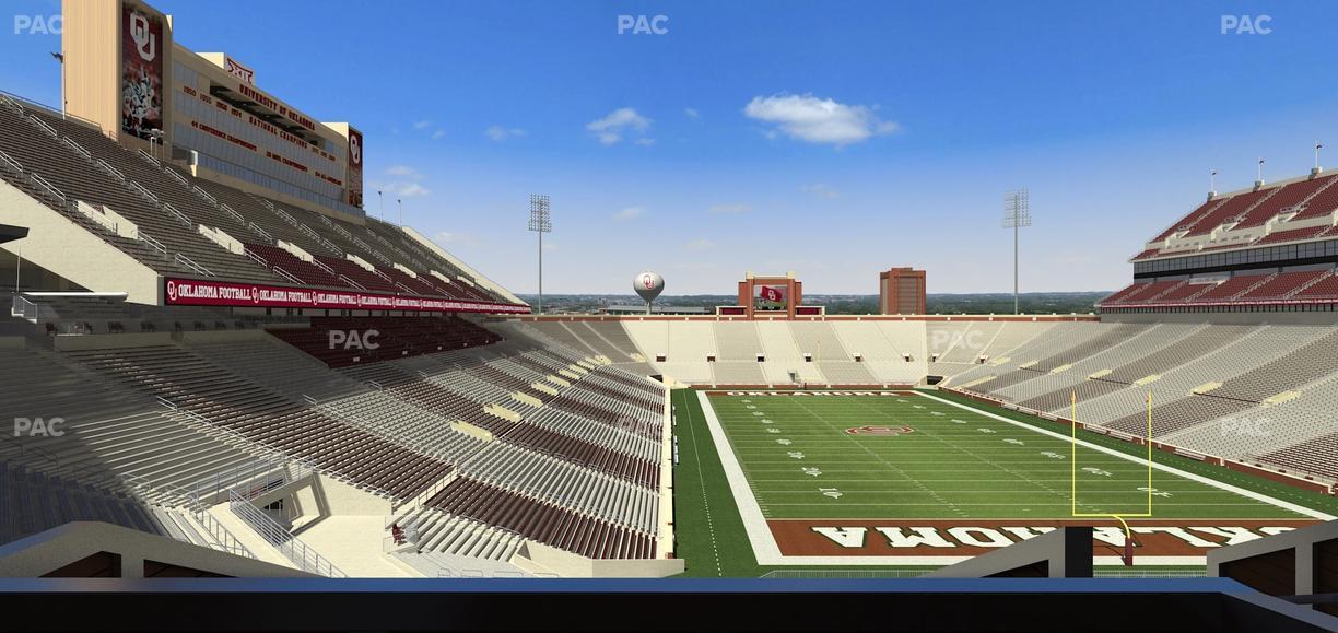 Gaylord Family Oklahoma Memorial Stadium - Section Suite 47 Seat View