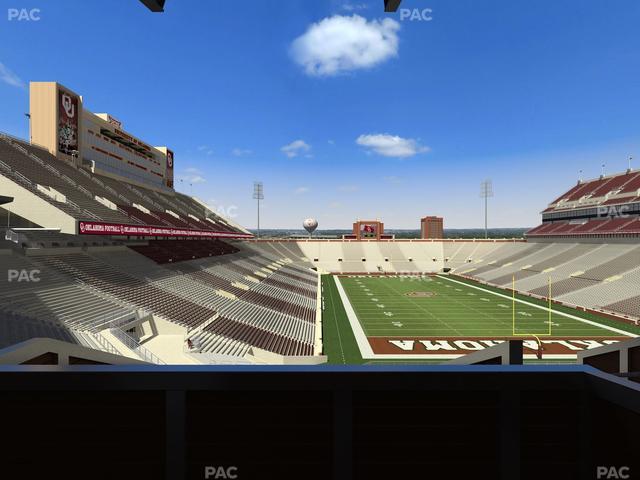 Gaylord Family Oklahoma Memorial Stadium - Section Suite 47 Seat View