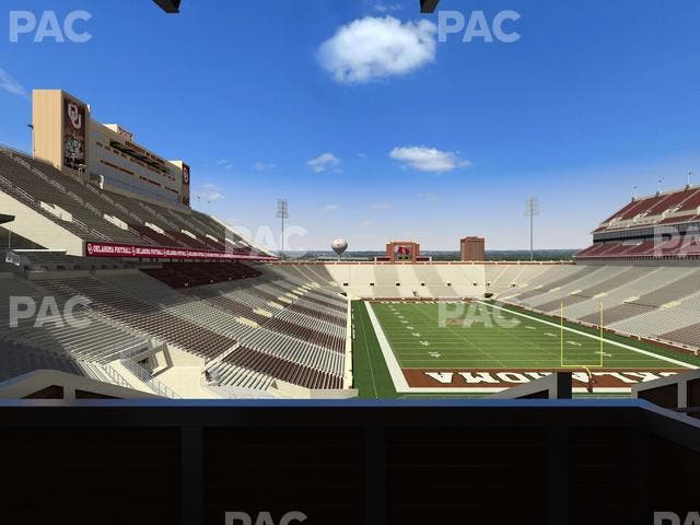 Gaylord Family Oklahoma Memorial Stadium - Section Suite 47 Seat View