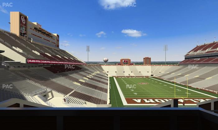 Gaylord Family Oklahoma Memorial Stadium - Section Suite 47 Seat View