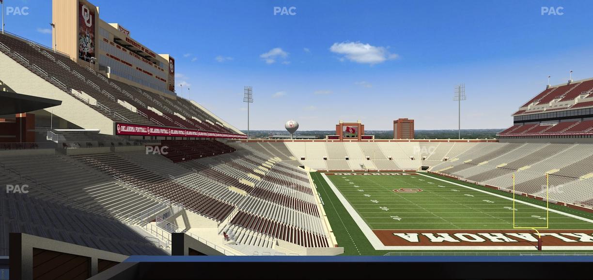 Gaylord Family Oklahoma Memorial Stadium - Section Suite 47 Seat View