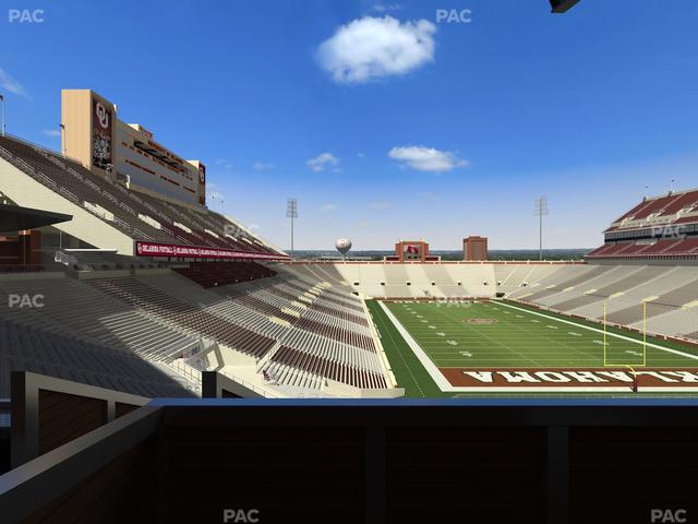 Gaylord Family Oklahoma Memorial Stadium - Section Suite 47 Seat View