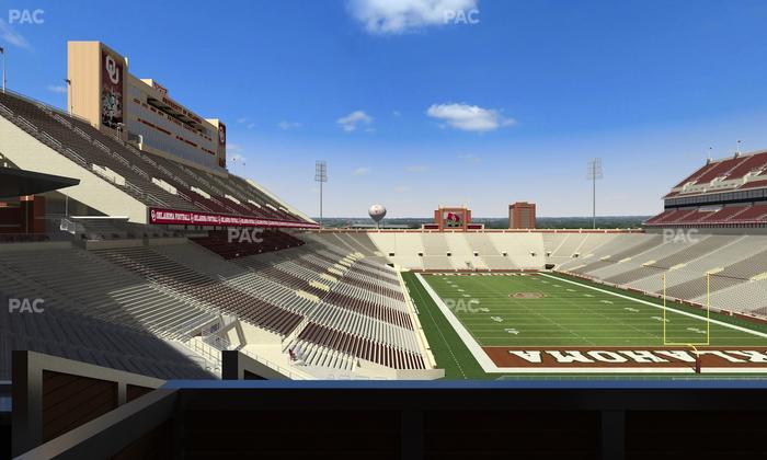 Gaylord Family Oklahoma Memorial Stadium - Section Suite 47 Seat View
