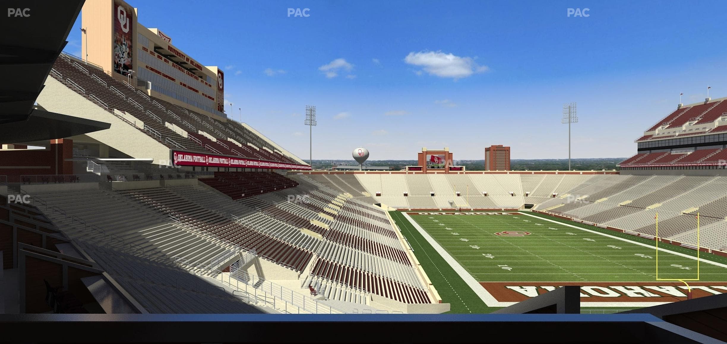 Gaylord Family Oklahoma Memorial Stadium - Section Suite 48 Seat View