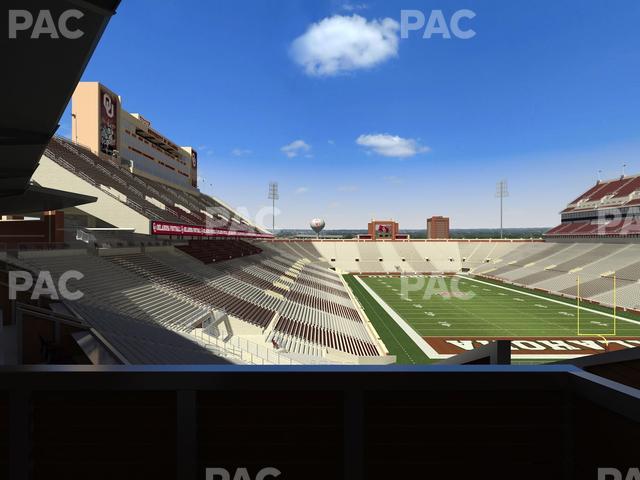 Gaylord Family Oklahoma Memorial Stadium - Section Suite 48 Seat View