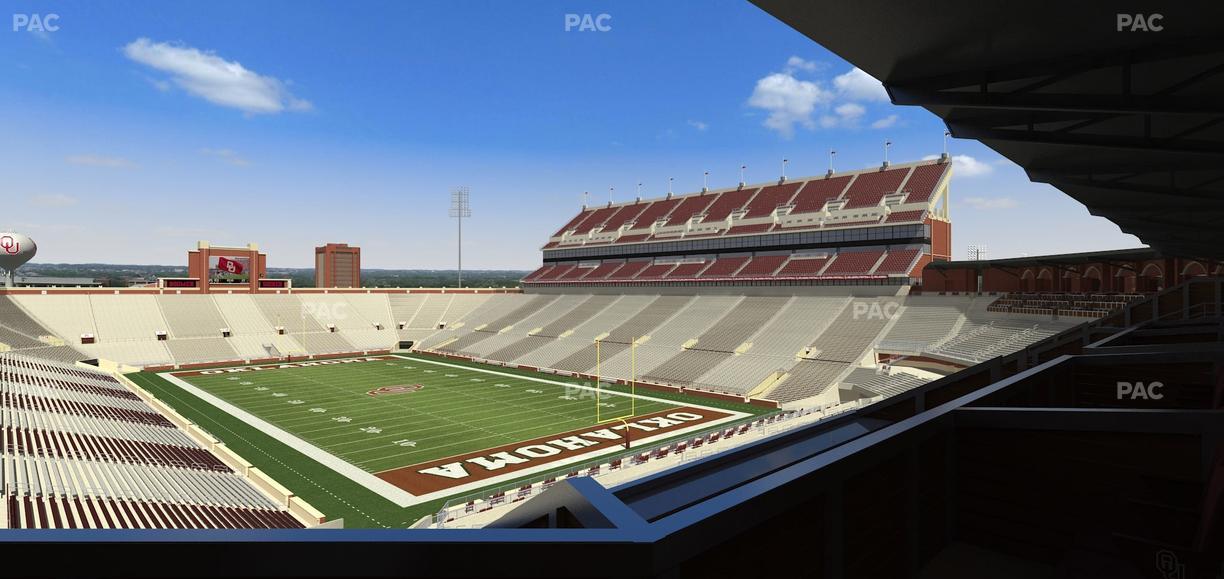 Gaylord Family Oklahoma Memorial Stadium - Section Suite 48 Seat View