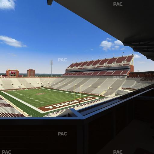 Gaylord Family Oklahoma Memorial Stadium - Section Suite 48 Seat View