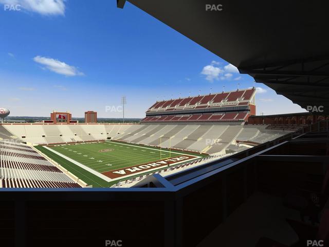 Gaylord Family Oklahoma Memorial Stadium - Section Suite 48 Seat View