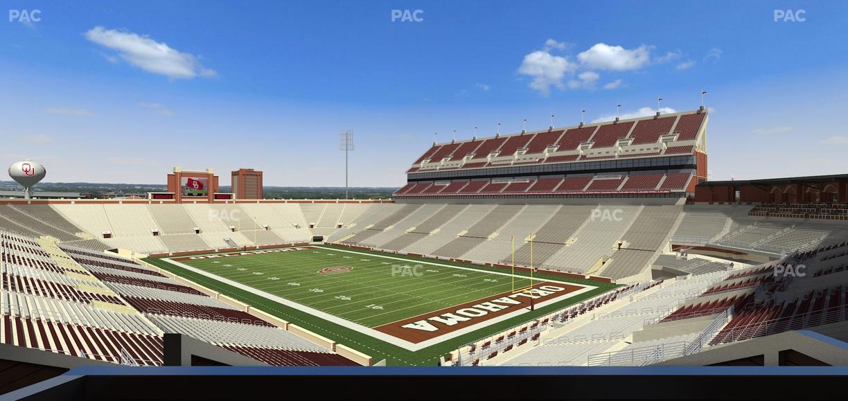 Gaylord Family Oklahoma Memorial Stadium - Section Suite 49 Seat View