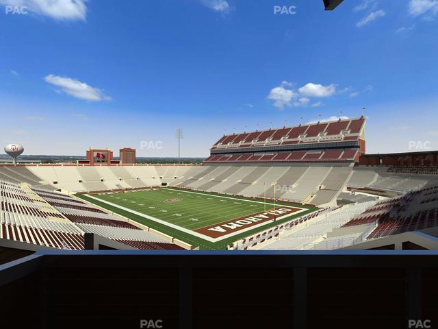 Gaylord Family Oklahoma Memorial Stadium - Section Suite 49 Seat View