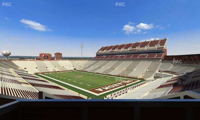 Gaylord Family Oklahoma Memorial Stadium - Section Suite 49 Seat View
