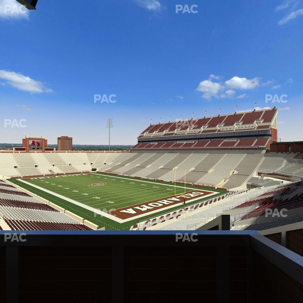 Gaylord Family Oklahoma Memorial Stadium - Section Suite 49 Seat View